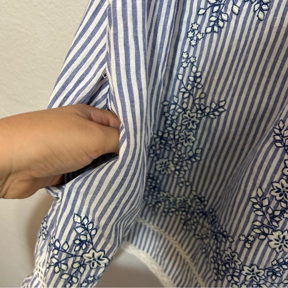 Free People Sunny Day Shirt Dress Ruffle Sleeves - Picture 6 of 12